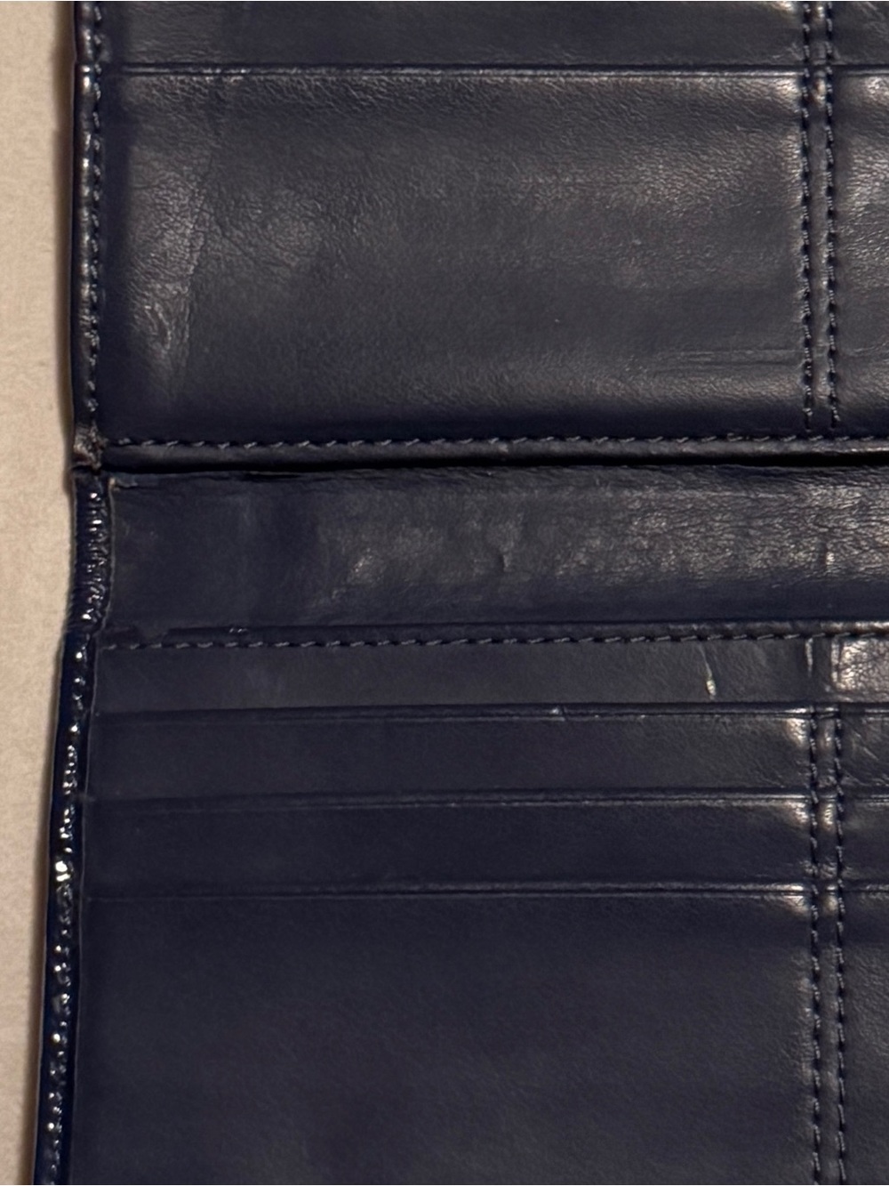 A Coach Plaid Trifold Wallet with Decorative Silver Signature Medallion - Picture 9 of 11